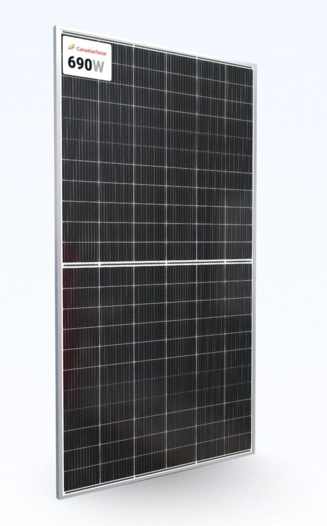 Canadian TOPCON N-Type Bifacial 690watt Solar Panel - Royaute Energy
